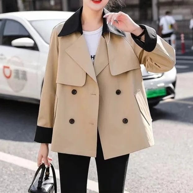 Lunaria Women Coat Paola Double-Breasted Trench Coat For Women