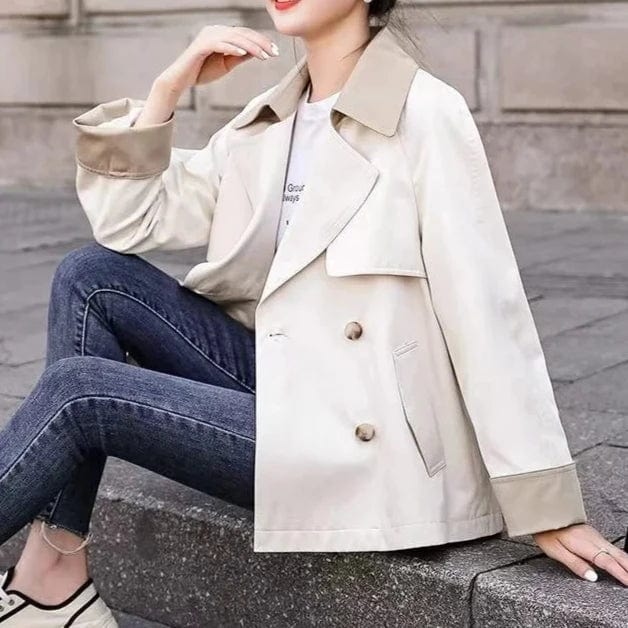Lunaria Women Coat Paola Double-Breasted Trench Coat For Women