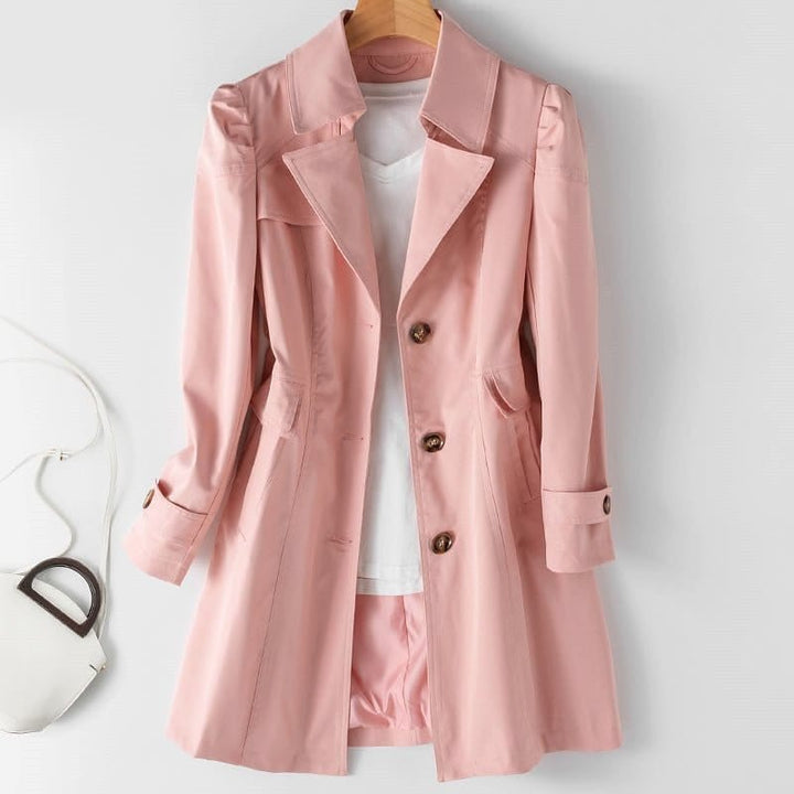 Lunaria Women Coat Pink / XS Charlotte Women's Trench Coat