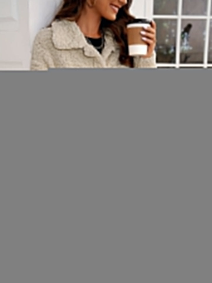 Lunaria Women Coat Tate Long Teddy Faux Fur Coat For Winter Warmth