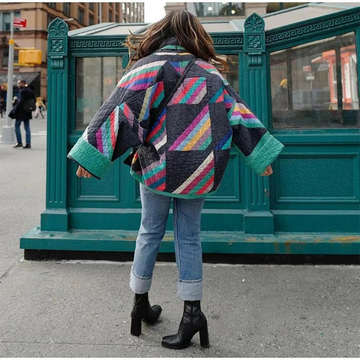 Lunaria Women Jacket Adrianna Bohemian Patchwork Quilted Jacket