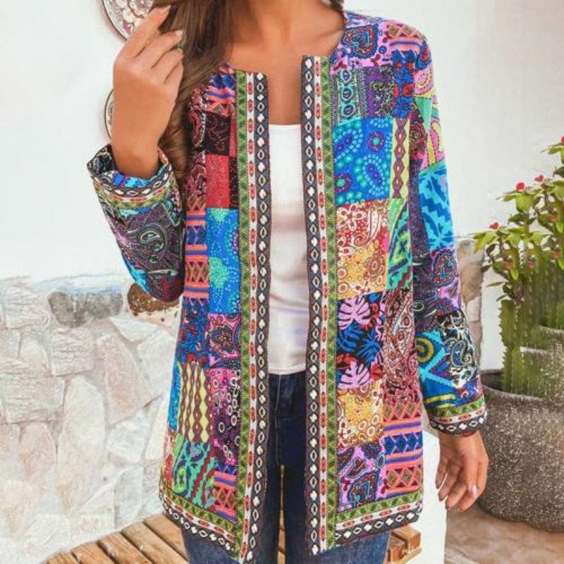 Lunaria Women Jacket Blue / M (10) Hollis Floral Jacket For Women
