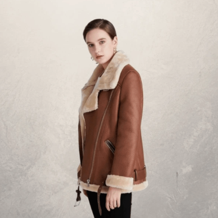 Lunaria Women Jacket Bridget Faux Leather Motorcycle Jacket
