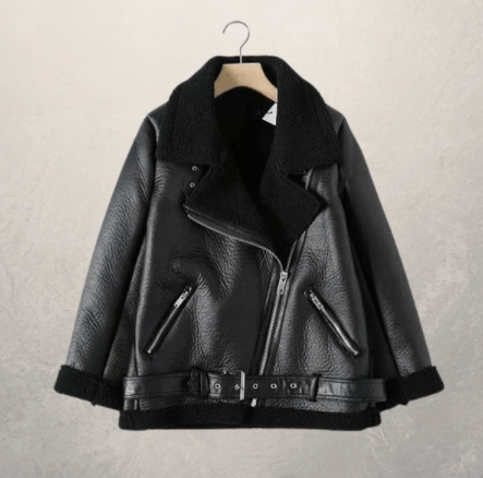 Lunaria Women Jacket Bridget Faux Leather Motorcycle Jacket