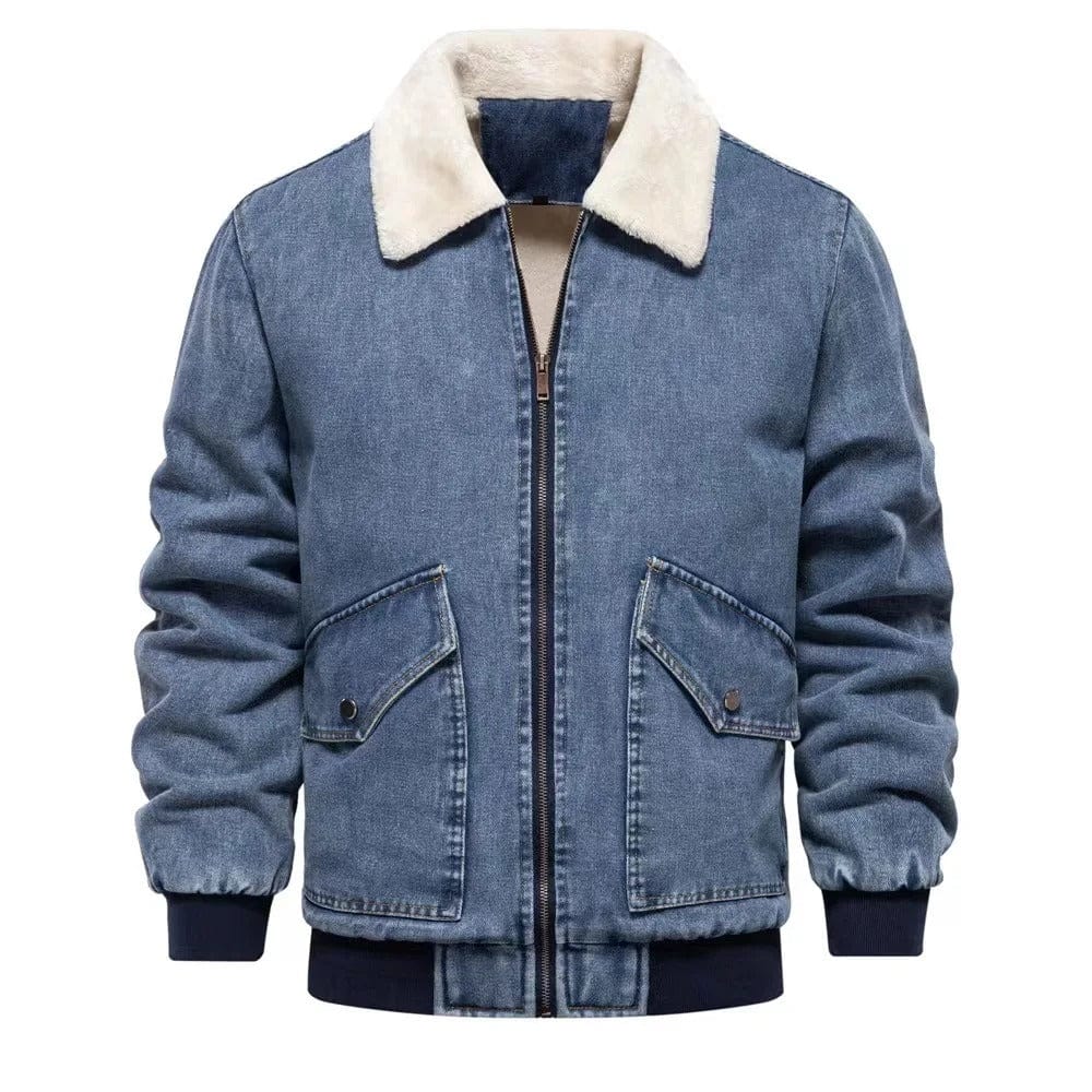 Lunaria Women Jacket Denim blue / S Irene Sherpa-Lined Denim Jacket