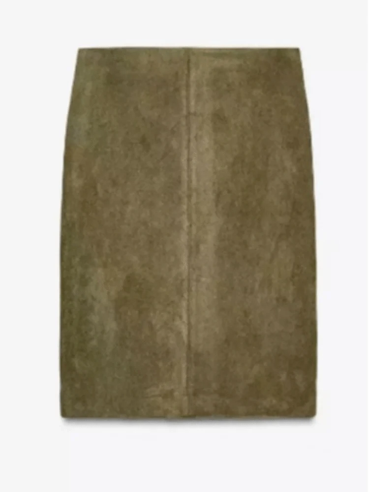 Lunaria Women Jacket green skirt / S June Suede Bomber Jacket For Women