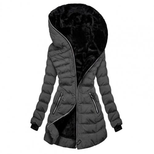 Lunaria Women Jacket Grey / S Melissa Women Puffer Zip Winter Jacket
