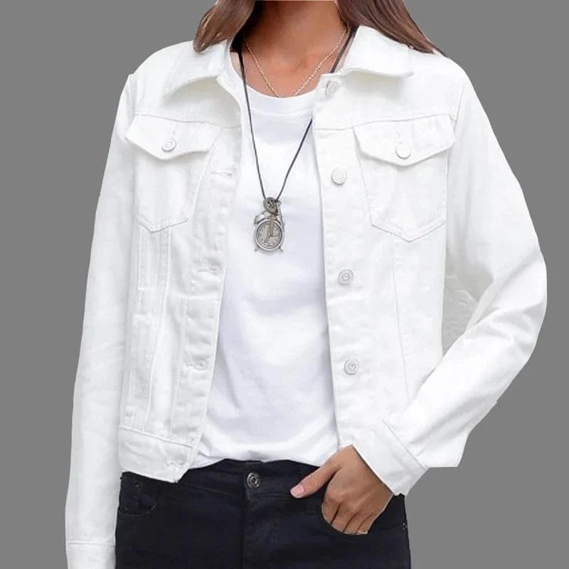 Lunaria Women Jacket Jennifer Short Denim Jacket For Women