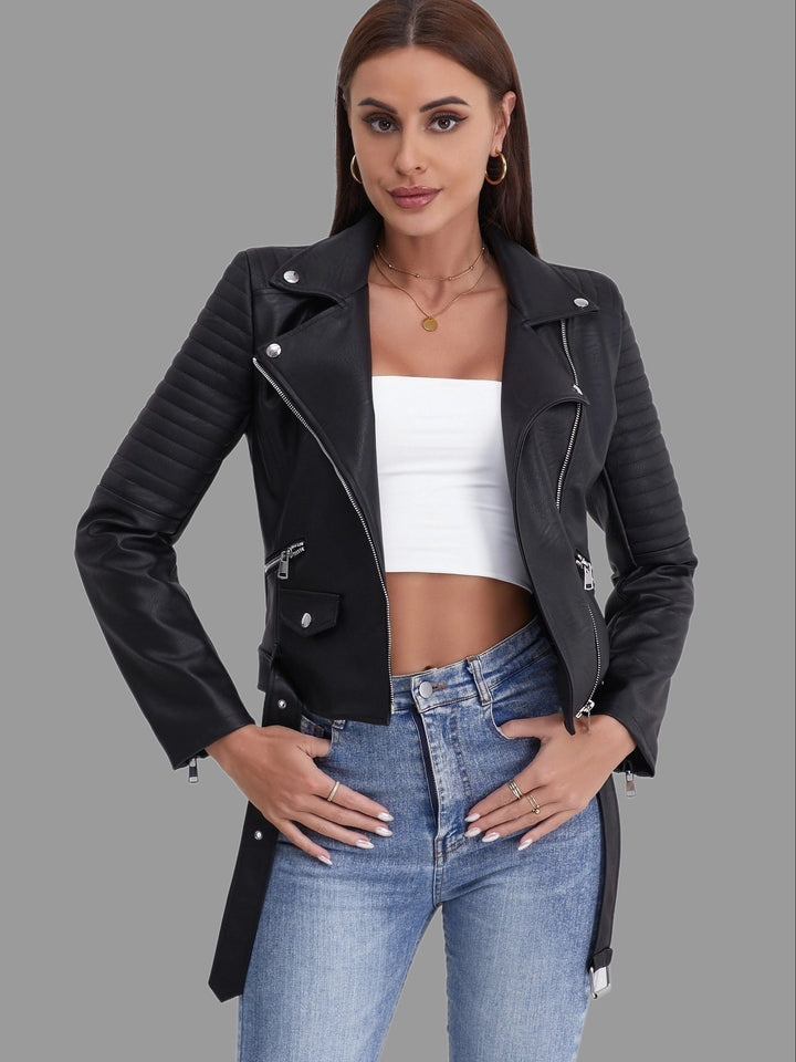 Lunaria Women Jacket Karen Biker Leather Jacket