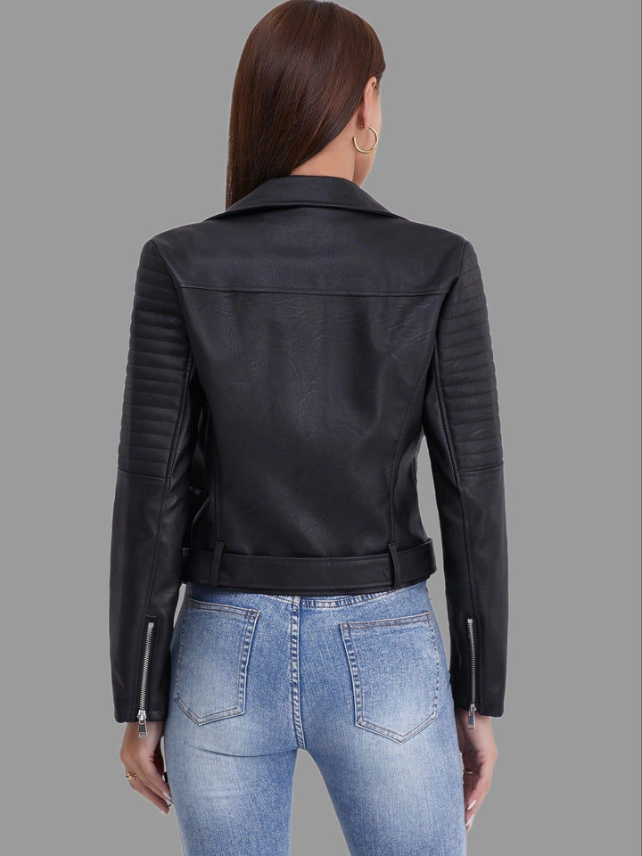 Lunaria Women Jacket Karen Biker Leather Jacket
