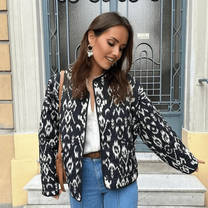Lunaria Women Jacket Meredith Printed Quilted Jacket For Women