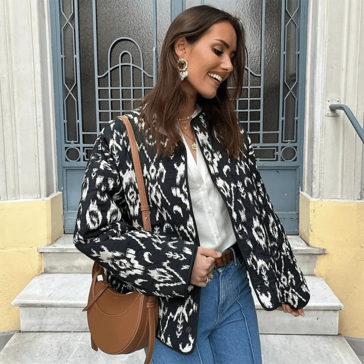 Lunaria Women Jacket Meredith Printed Quilted Jacket For Women