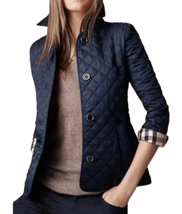 Lunaria Women Jacket Navy / M Cynthia Quilted Button Jacket