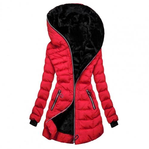 Lunaria Women Jacket Red / S Melissa Women Puffer Zip Winter Jacket