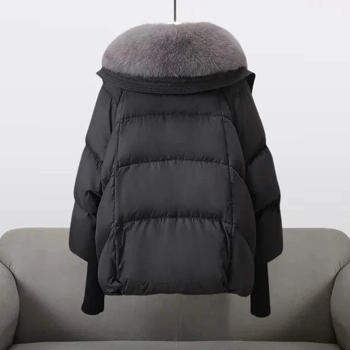 Lunaria Women Jacket Wellesley Fur Collar Modern Winter Jacket