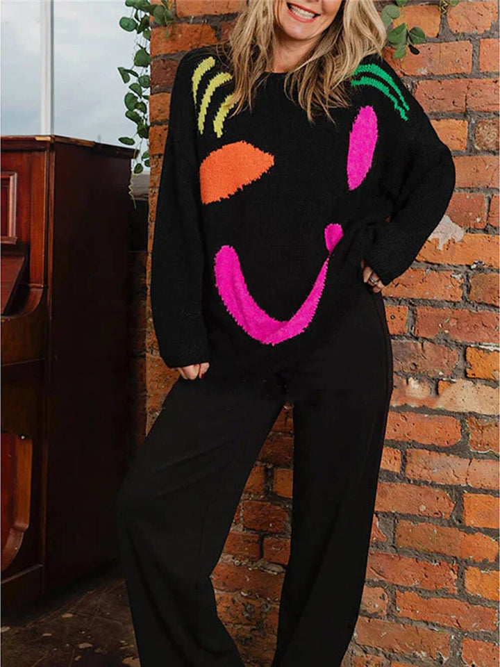 Lunaria Women Sweater black / S Robyn Oversized Chunky Knit Winter Sweater