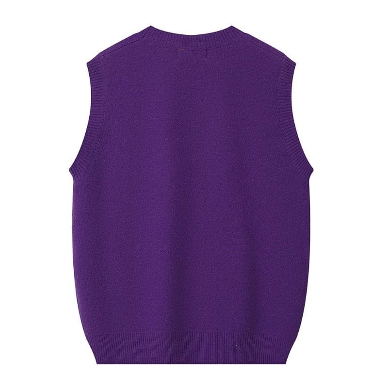 Lunaria Women Sweater Carmen Evil Eyes Printed Intarsia Sweater Vest