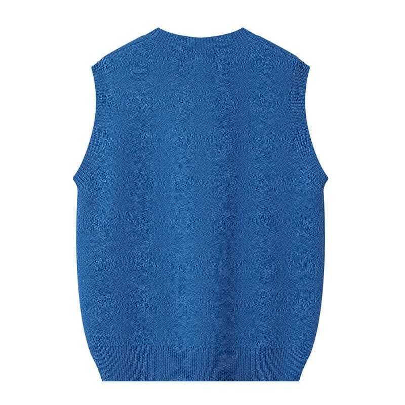 Lunaria Women Sweater Carmen Evil Eyes Printed Intarsia Sweater Vest