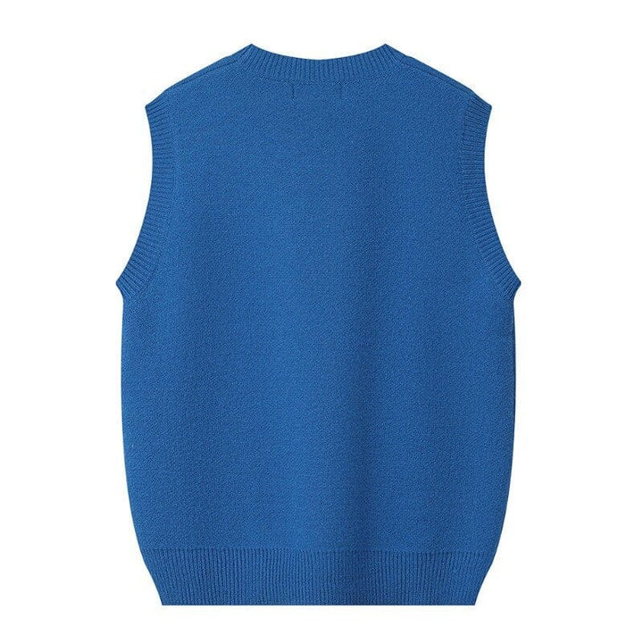 Lunaria Women Sweater Carmen Evil Eyes Printed Intarsia Sweater Vest