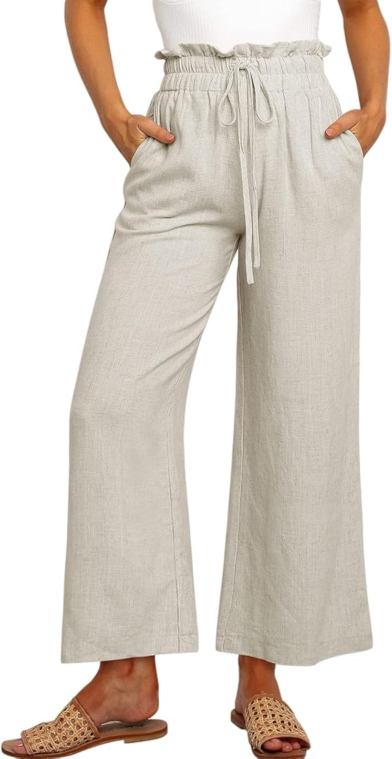Lunaria Women Trouser beige / S Jordyn Comfortable Summer Trousers