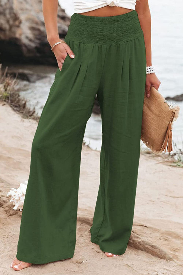 Lunaria Women Trouser green / S Ainsley Casual Summer Trousers