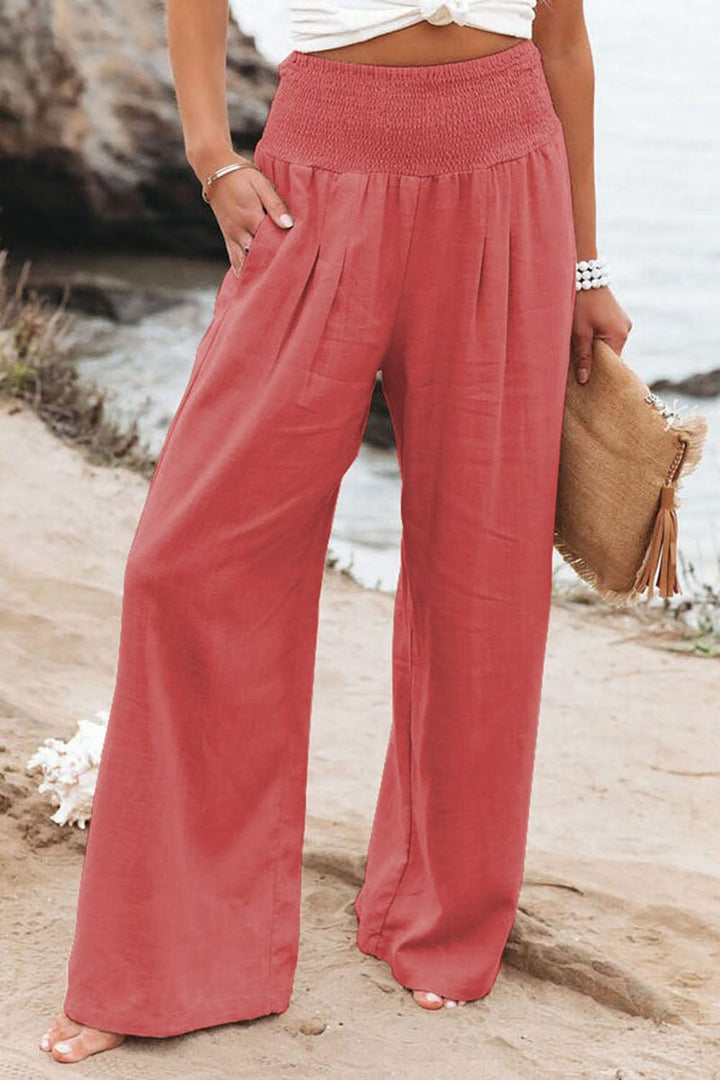 Lunaria Women Trouser Hellrot / S Ainsley Casual Summer Trousers
