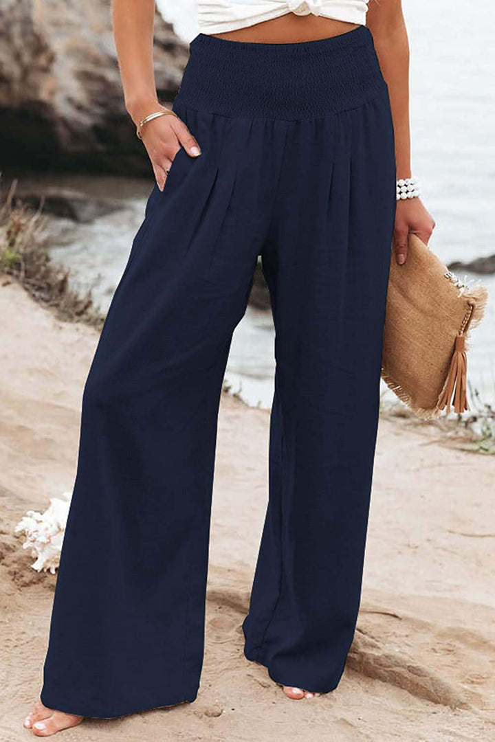Lunaria Women Trouser navy blue / S Ainsley Casual Summer Trousers