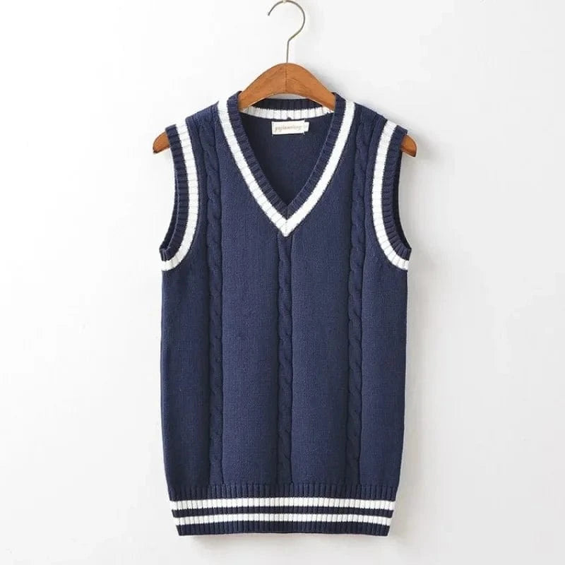 Lunaria Women Vest Antonella Cable Knit Sleeveless Vest
