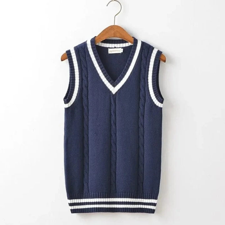 Lunaria Women Vest Antonella Cable Knit Sleeveless Vest
