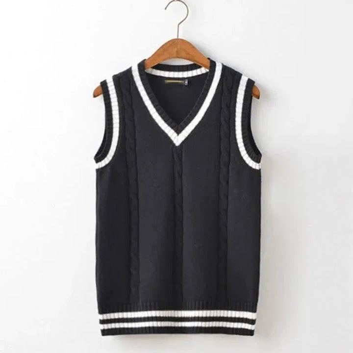 Lunaria Women Vest Antonella Cable Knit Sleeveless Vest