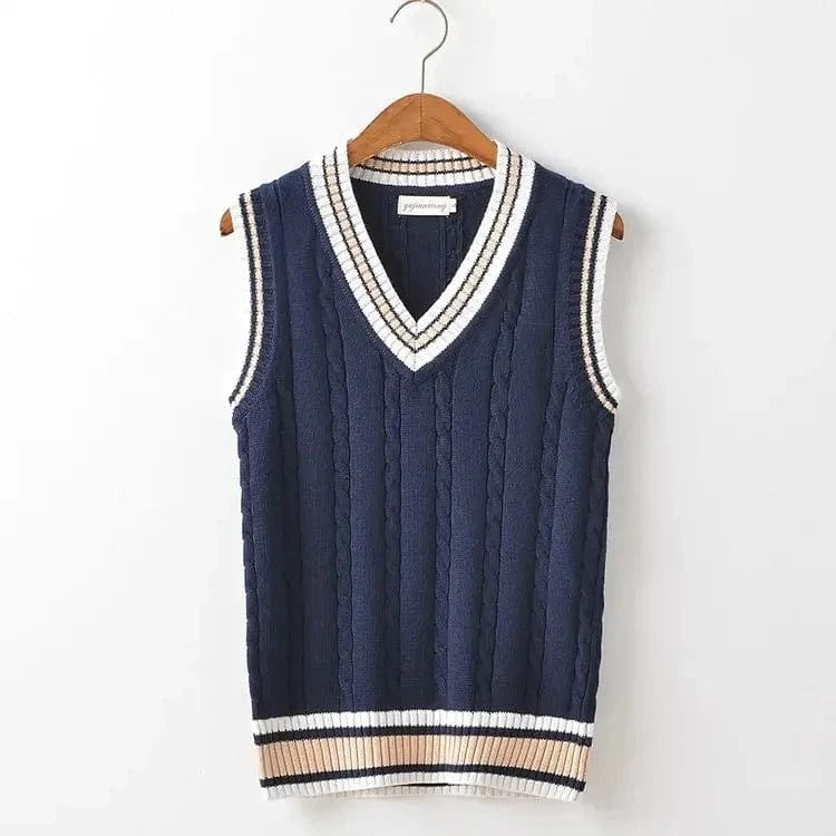 Lunaria Women Vest Antonella Cable Knit Sleeveless Vest
