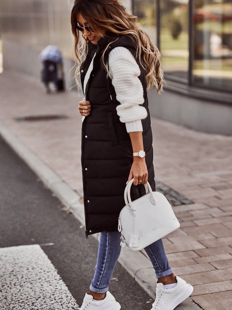 Savannah Knee-Length Puffer Vest