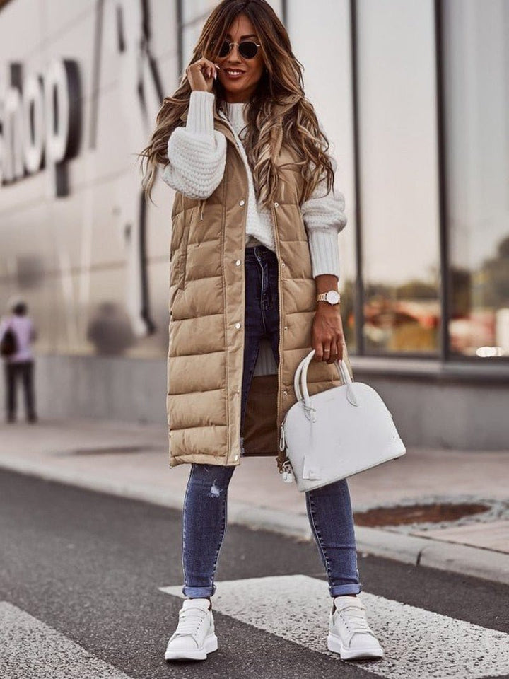 Savannah Knee-Length Puffer Vest