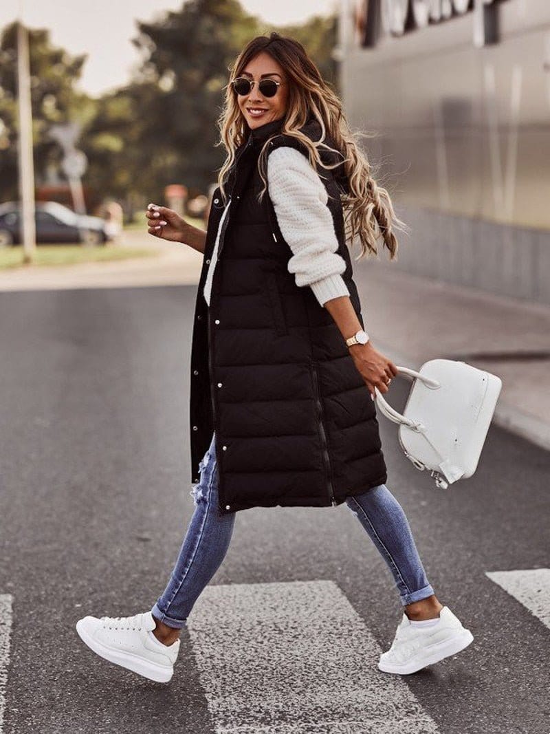 Savannah Knee-Length Puffer Vest