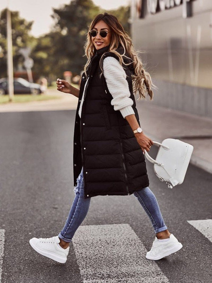 Savannah Knee-Length Puffer Vest