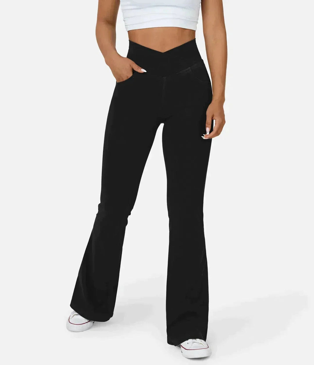 Tamsyn High-Waist Retro Flare Trousers