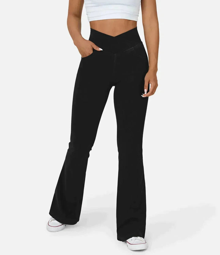 Tamsyn High-Waist Retro Flare Trousers