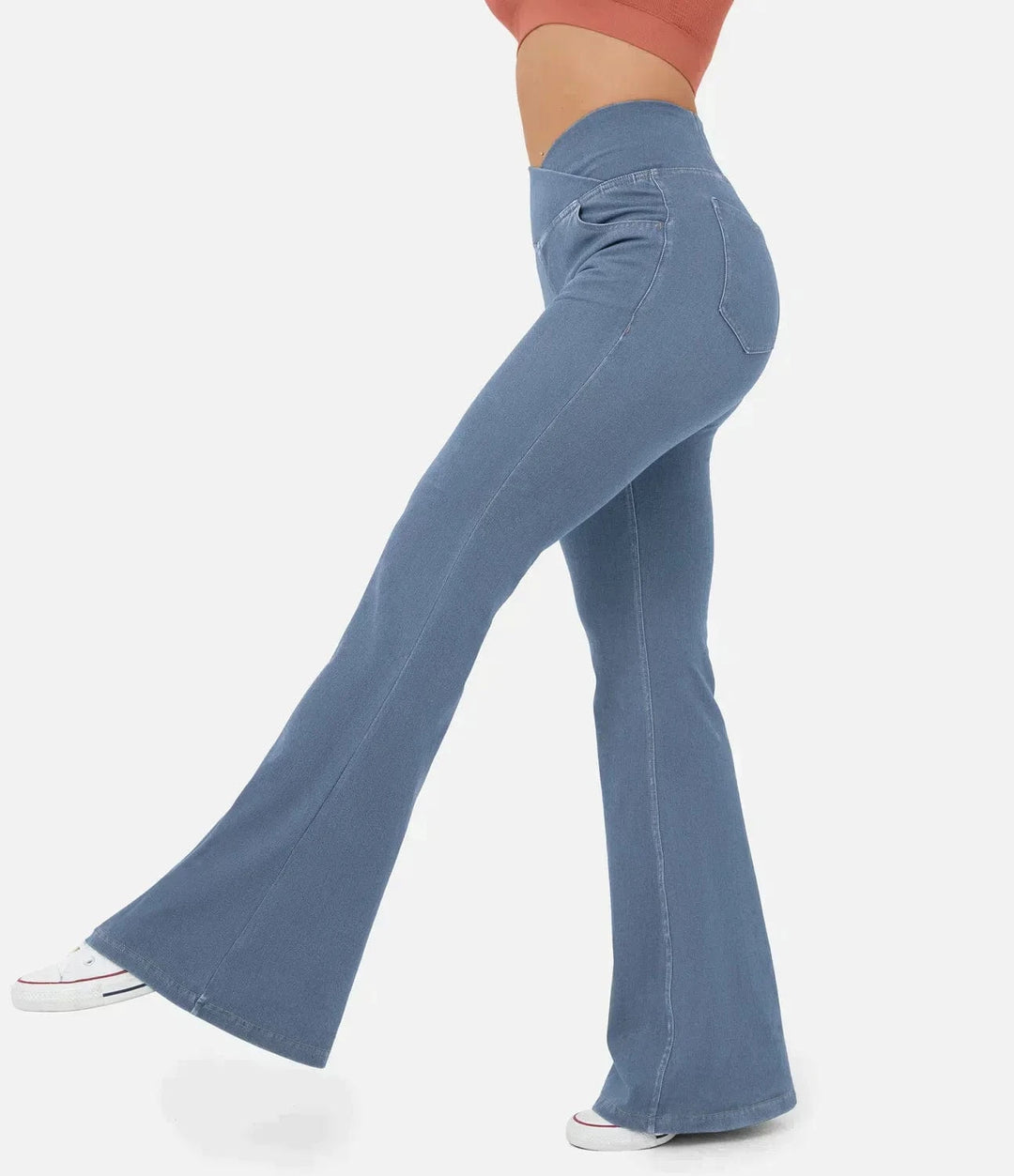 Tamsyn High-Waist Retro Flare Trousers