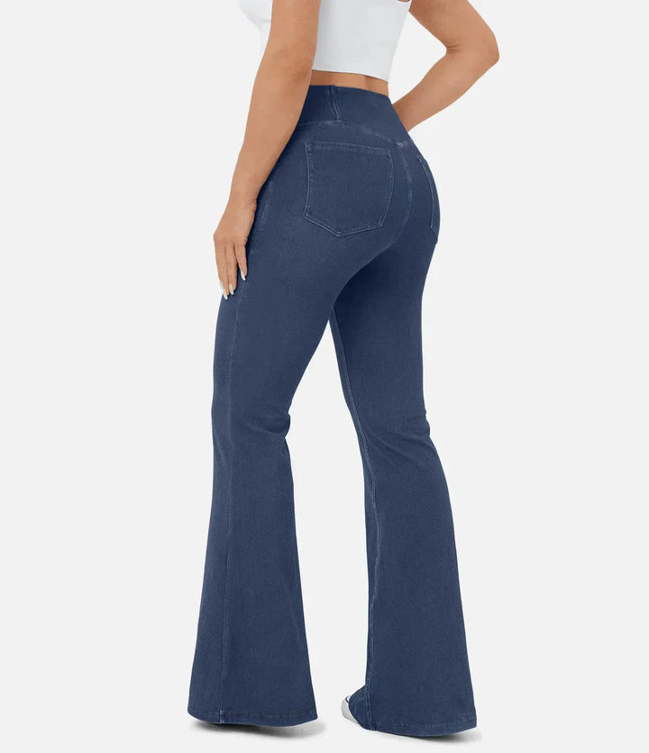 Tamsyn High-Waist Retro Flare Trousers