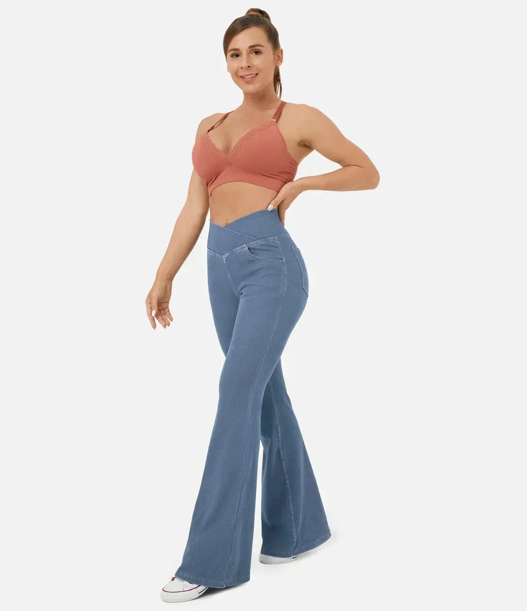 Tamsyn High-Waist Retro Flare Trousers