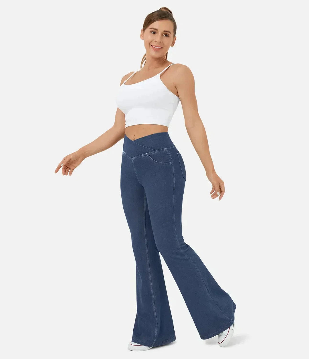 Tamsyn High-Waist Retro Flare Trousers