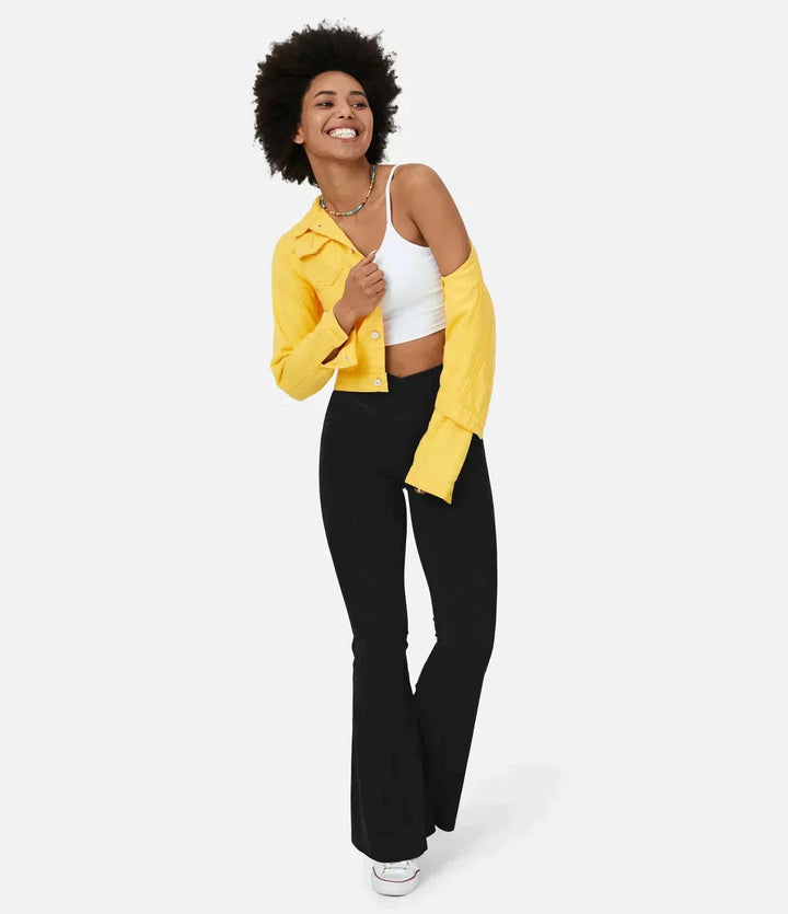 Tamsyn High-Waist Retro Flare Trousers