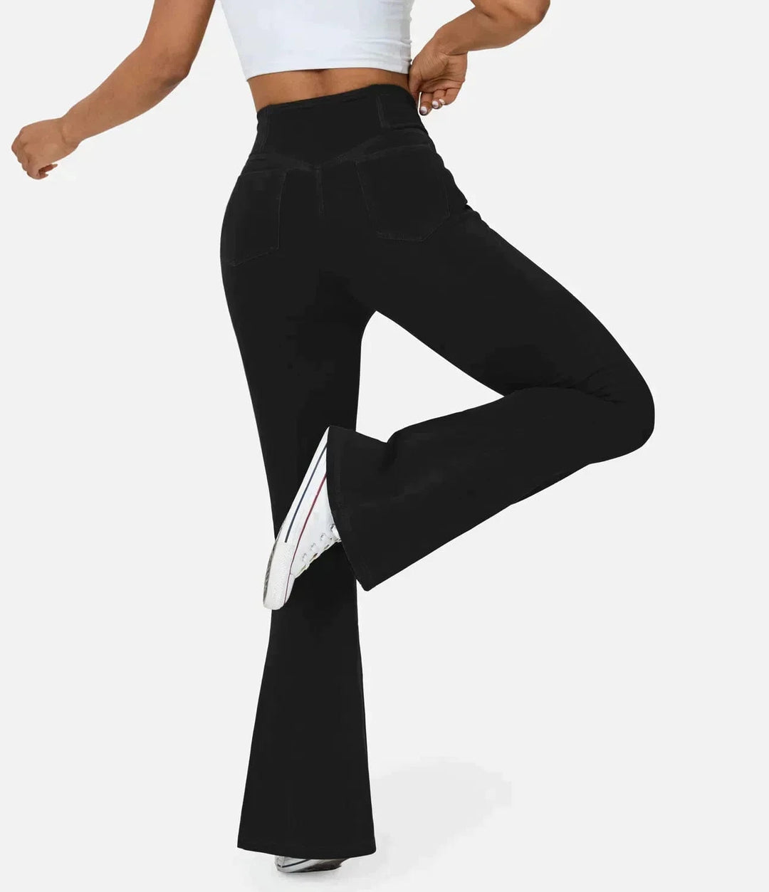 Tamsyn High-Waist Retro Flare Trousers